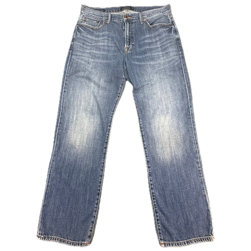 Lucky Brand 363 Vintage Straight Jeans Mens 34x32‎ Blue Medium Wash Denim Cotton